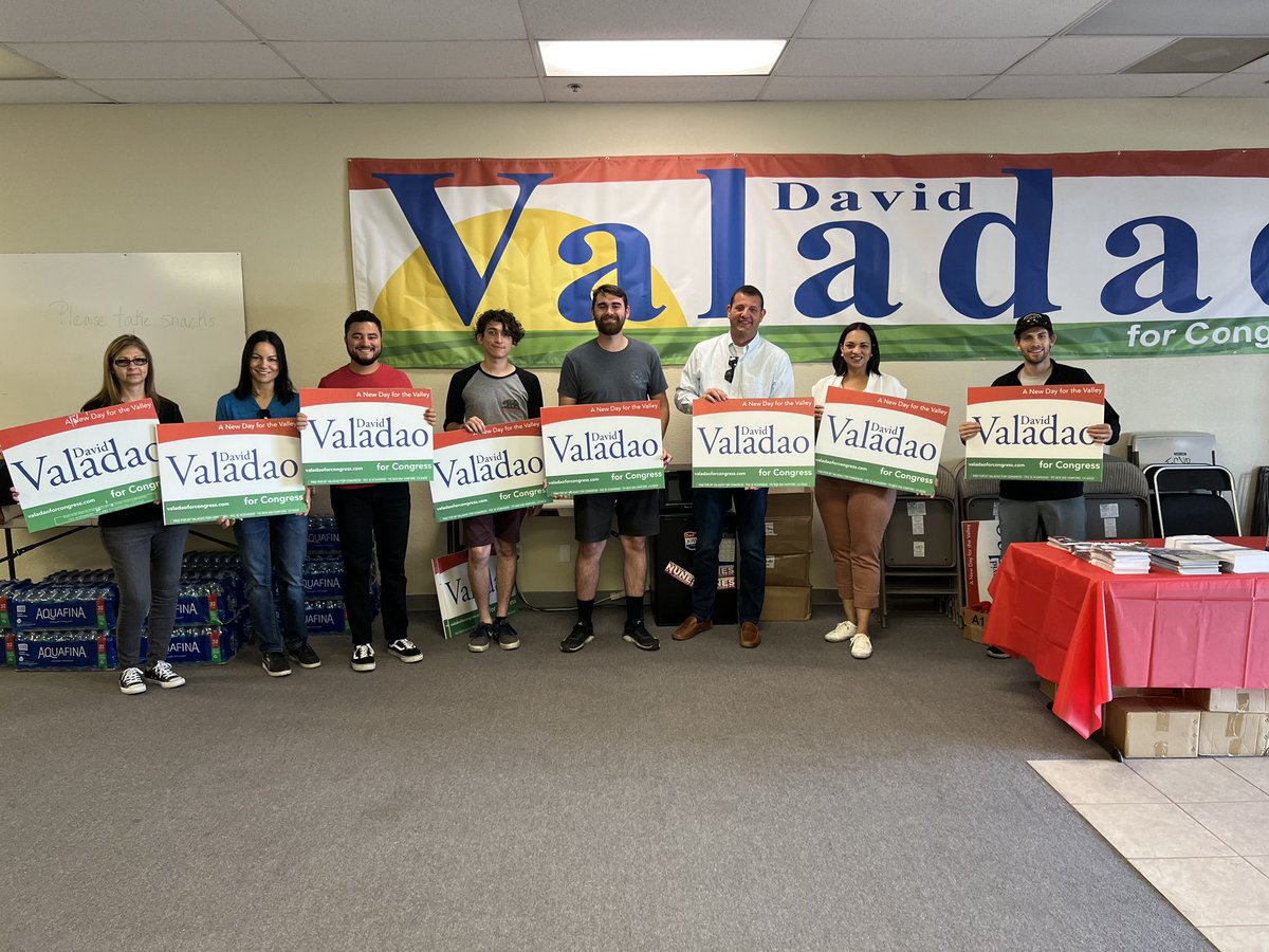 dgvaladao's tweet photo. #TeamValadao was out in #CA22 this weekend with @CAGOP working hard to get out the vote ahead of tomorrow’s primary. Thank you to all of our incredible volunteers! https://t.co/IkilD6IuGP