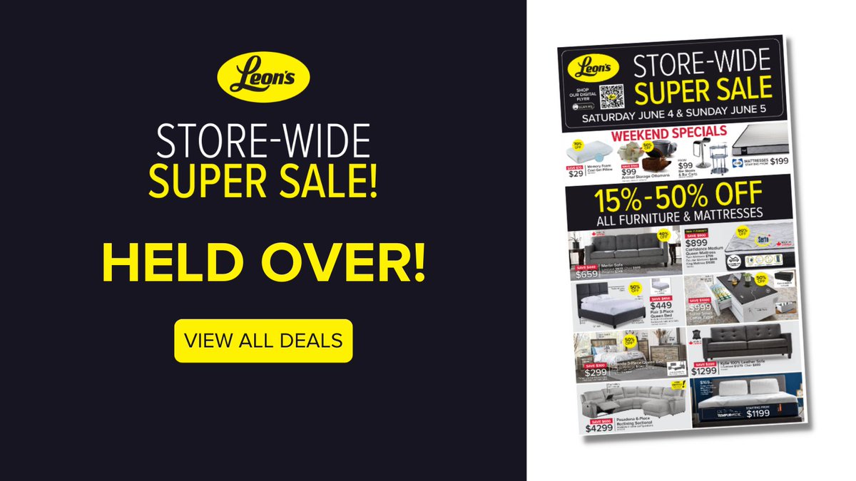 Didn't make it in on the weekend, No worries our Storewide super sale is held over til Wed June 8th