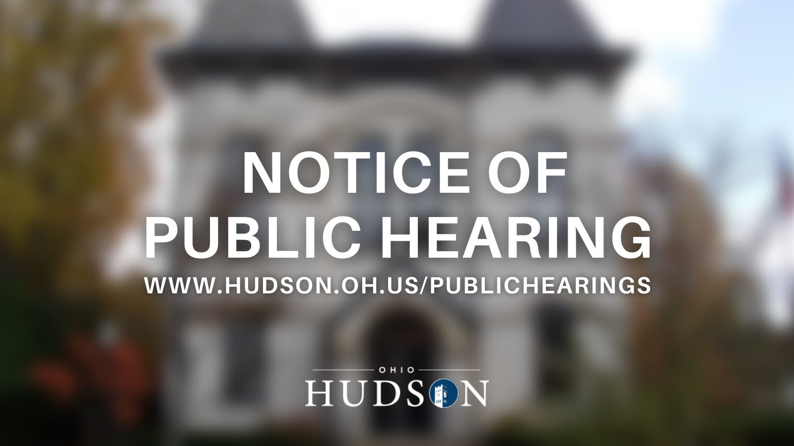 City of Hudson, Ohio Government on Twitter "Planning Commission will