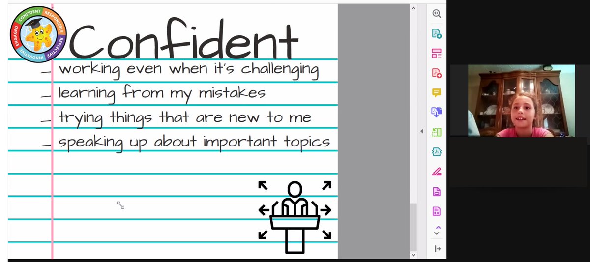 Watching our Cambridge Coordinator lead our Ambassadors in reflecting on when they feel confident. So excited for their voices to be heard at our staff training next week! <a href="/GTESSeaStars/">Gulf Trace Elem</a>