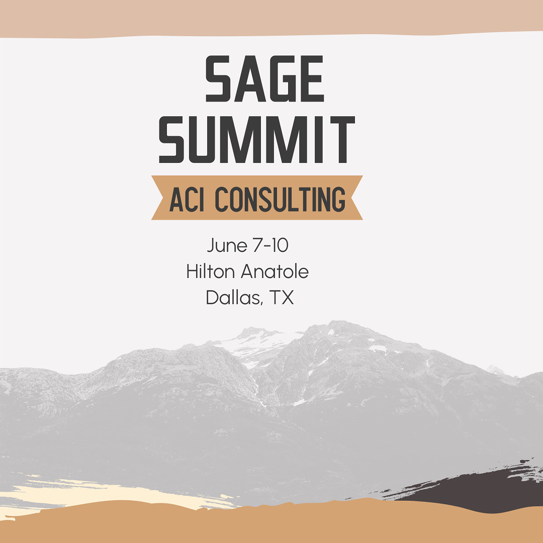 ACIConsulting's tweet photo. Tomorrow starts #SageSummit and we can not be more ready! We’re so excited to head to #DallasTexas and see all the happenings with #SageProducts. If you see ACI, come say hello to us; we’re looking forward to seeing everyone there. https://t.co/URaWRe4qBF