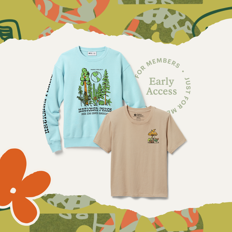 REI's tweet photo. The newest Member Collection has landed. Check out our latest Parks Project apparel. #REImember