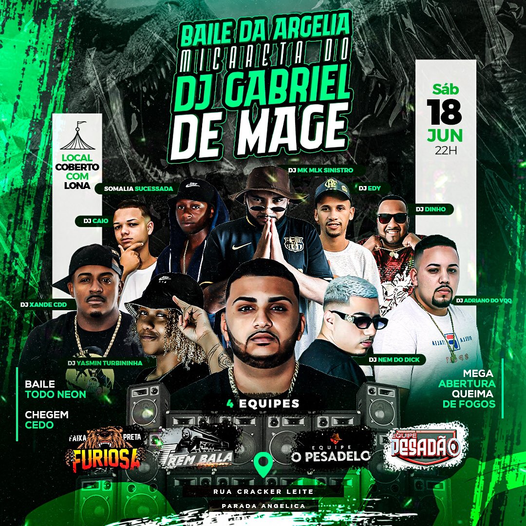 Bailedargelia's tweet photo. MICARETA GABRIEL DE MAGE NA ARGELIA 🇩🇿 19 DE JUNHO 
4 EQUIPES + QUEIMA DE FOGOS
NEM DO DICK , YASMIN TURBININHA , XANDY DA CDD E MUITO MAIS …
#RT https://t.co/QS0k4xmfnW