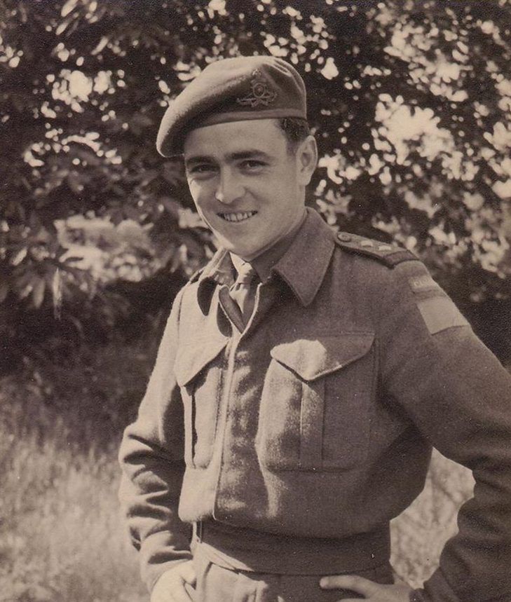 Goodable's tweet photo. 78 years ago today, a Canadian solider named Lt. James Doohan led a company of Canadian infantrymen ashore on D-Day.

He led them through enemy landmines, survived being shot six times, and went on to become a pilot.

He later became Scottie on Star Trek. https://t.co/j3eRfG77DE