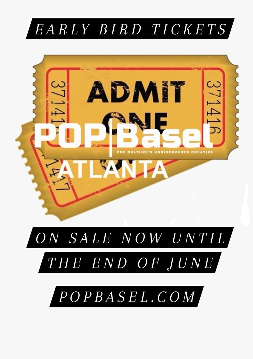 KingPopDesign's tweet image. #POPBASEL #EARLYBIRD TICKETS AVAILABLE UNTIL THE END OF JUNE VIA POPBASEL.COM #atlantaevents  #artshows #panels #culture #fashionshow