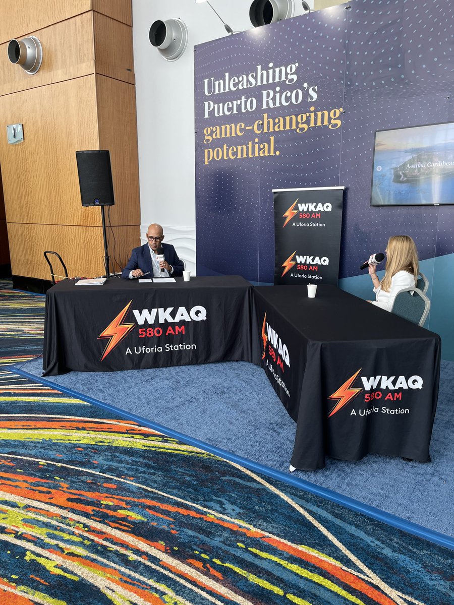 gustavovelezpr's tweet photo. Ella Woger Nieves de CEO de ⁦@InvestPR⁩ nos habla de la importancia del fin de la quiebra de PR para atraer nueva inversión a la Isla ⁦@WKAQ580⁩ https://t.co/q4ORFfDgOp