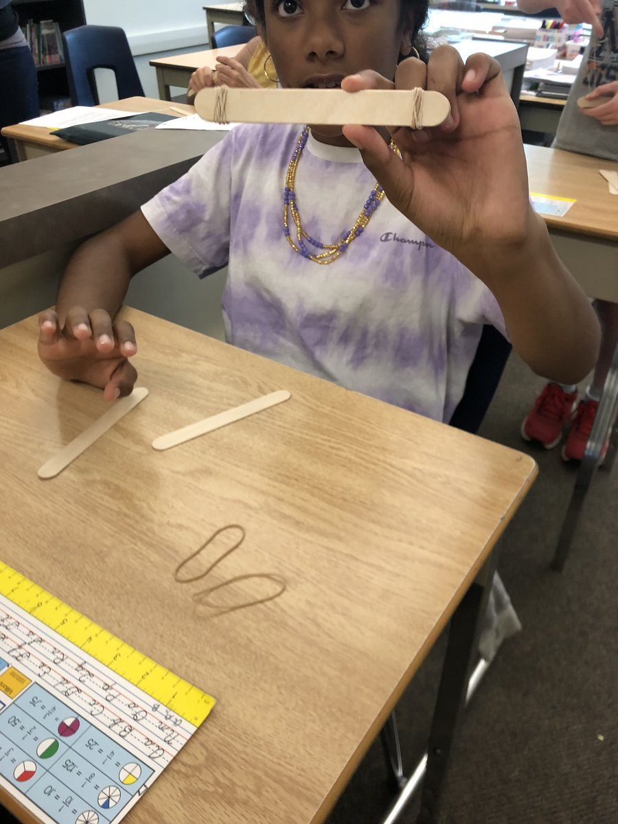 FatimaLeal21's tweet photo. The students in Mrs. K’s class built catapults today. We had a lot of fun measuring how far their pompons went and seeing how far they would go. @CaradocPS #tvdsbscience https://t.co/V4T82awQGB