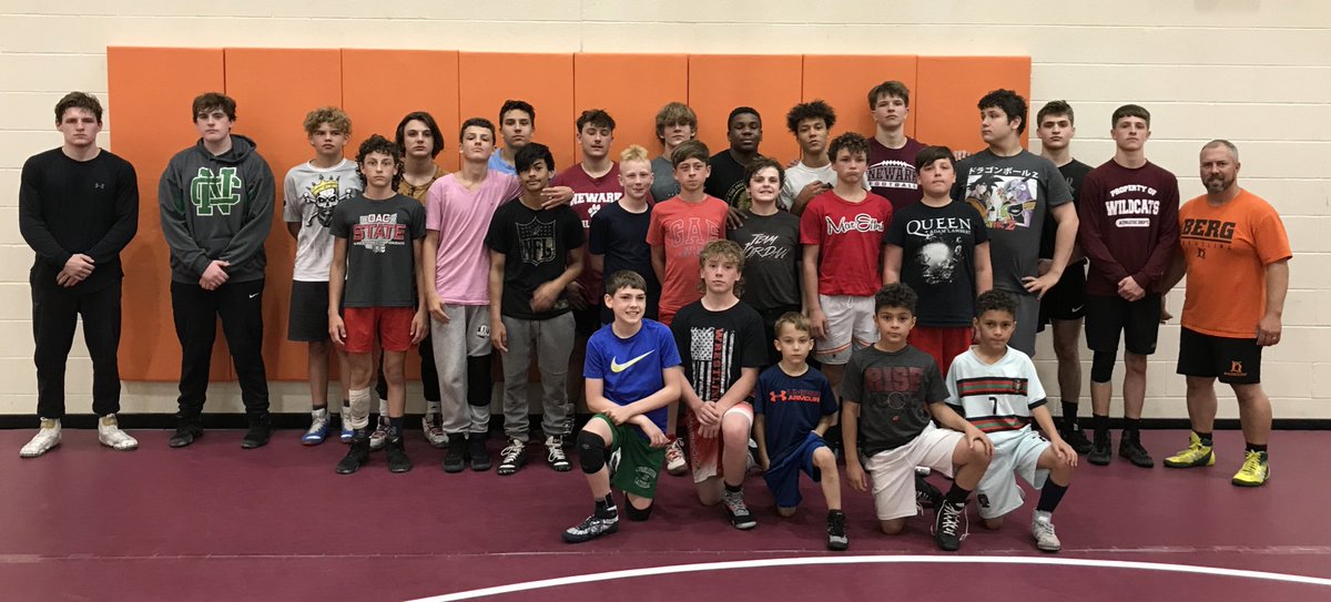 Great camp today with Newark High School Wrestling. Overtie series with live wrestling and games mixed in.