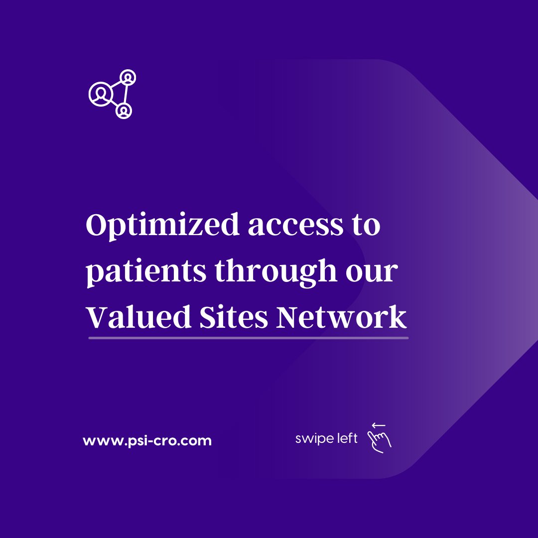 Our diverse experience with novel target therapies and biosimilars in oncology, along with our global Valued Site network, makes us an oncology CRO that is truly committed to on-time enrollment.
psi-cro.com/contact/
#oncologyclinicaltrials #PSIAdvantage