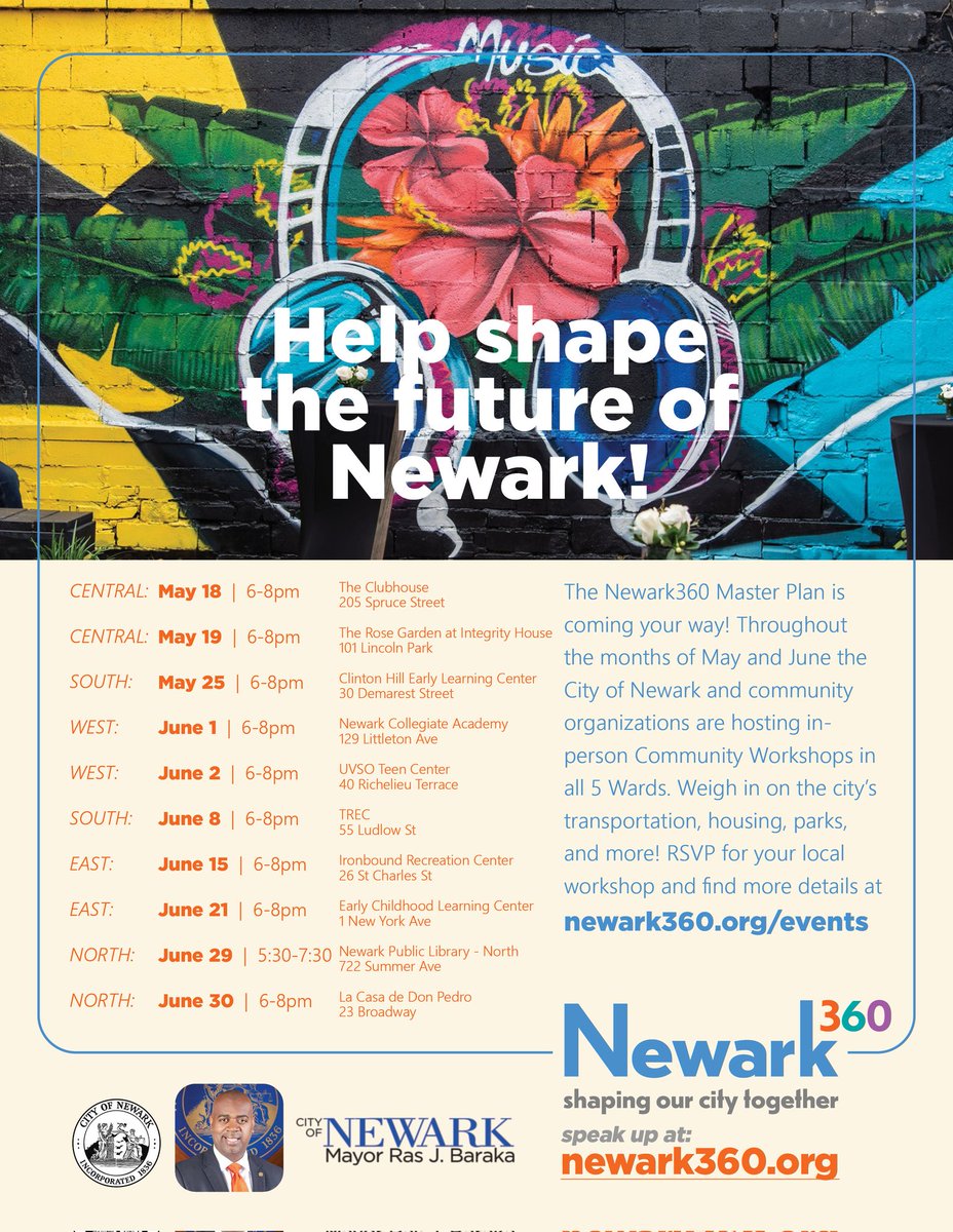 NP is working on the <a href="/newark360/">Newark360</a> plan as part of the team led by <a href="/wrtdesign/">WRT</a>. Over the next several weeks are a series of community workshops led by <a href="/BloombergAssoc/">Bloomberg Associates</a> Come out &amp; shape the future !  #Newark #newark360 <a href="/one_arch_urb/">One Architecture & Urbanism</a>