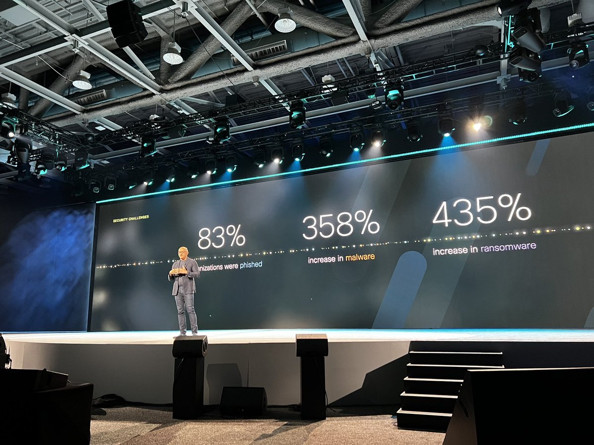 "The enemy isn’t each other it’s the bad actors. Let’s make sure we can all join forces so the entire security ecosystem is safe!" - <a href="/jpatel41/">Jeetu Patel</a> gave an amazing keynote with <a href="/shailajashankar/">Shailaja K. Shankar</a> at #RSAC Join us in making the world a more secure place! #Security
cs.co/6019zXeA3