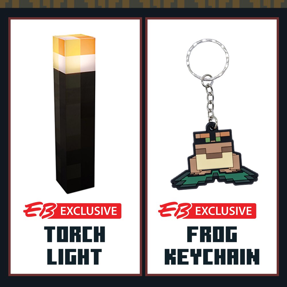 EBGamesAus's tweet photo. Celebrate Minecraft: #TheWildUpdate at EB Games with our Brand New & Exclusive range! โ๏ธ๐ https://t.co/FTAZ4NwTBX
#ebgamesaus #ebgames #videogames #gaming #minecraft #minecraftmerch #minecraftthewildupdate https://t.co/W4vqT3FXKc