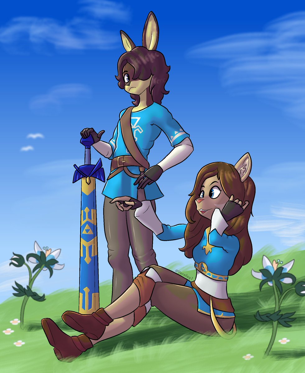 yerolay1's tweet photo. Un par de comisiones para @Christo12797391 OvO! 🐰🚀🐱

#furryartwork #commissionsopen #thelegendofzelda #StarWars https://t.co/uqKJz01dvu