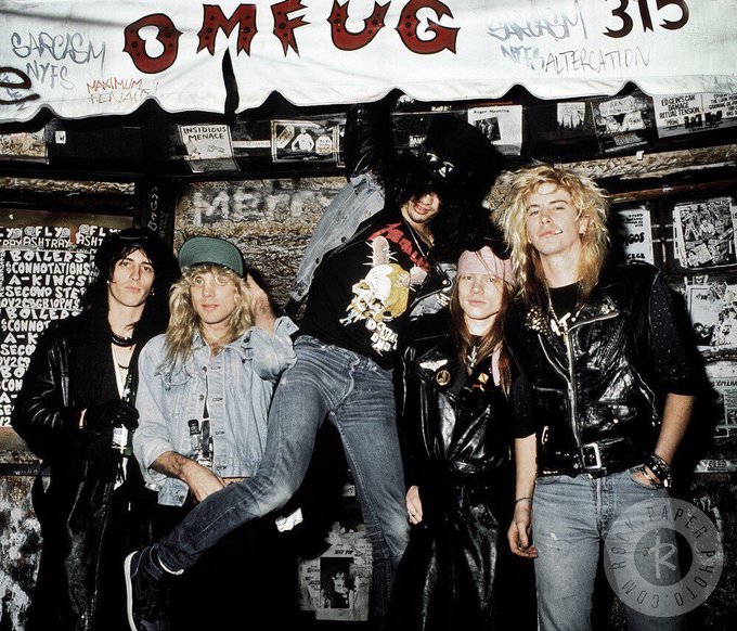 crockpics's tweet photo. Guns N’ Roses in New York, 1987 https://t.co/Xc9zLyv1gD