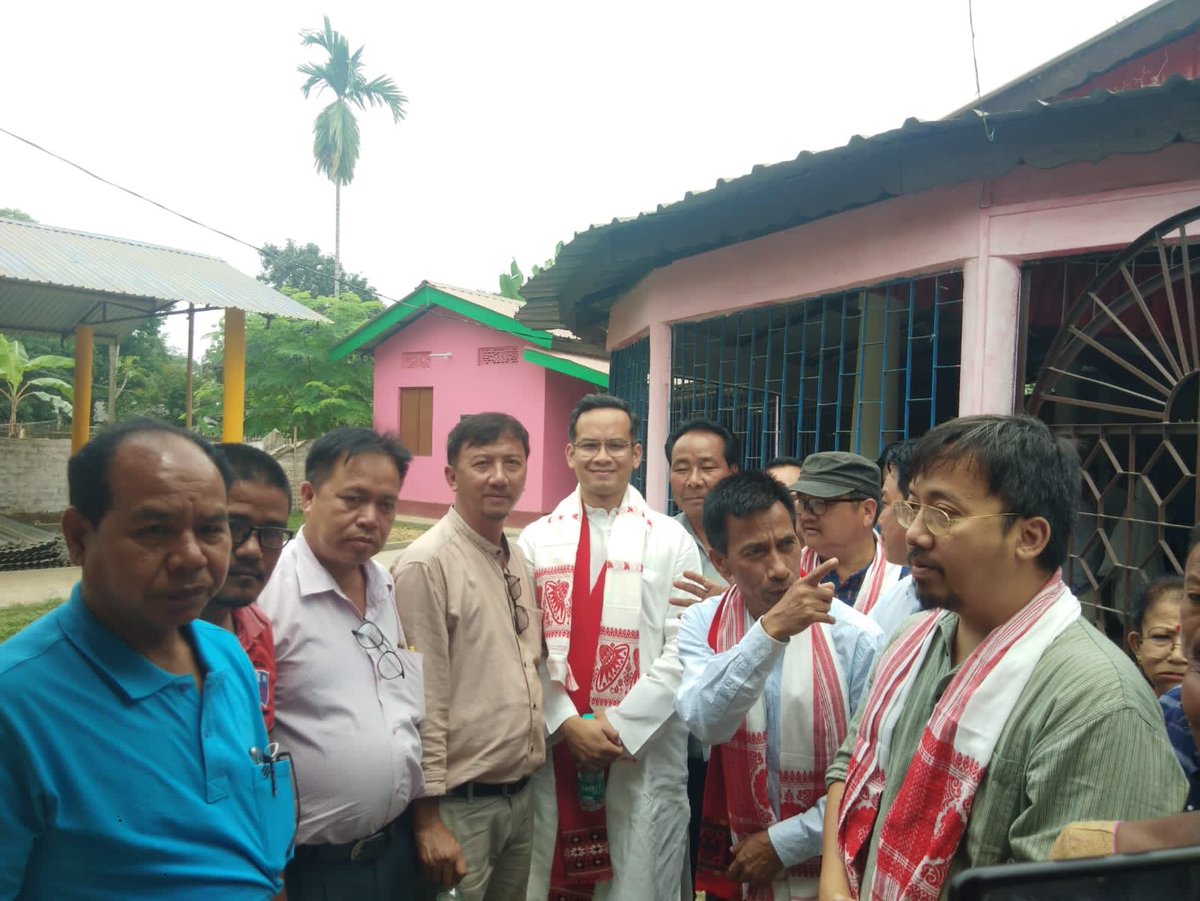 INCAssam's tweet photo. Snapshots of KAAC Election campaign by MP @GauravGogoiAsm along with APCC, GS @ApurbaKrBhatta & other leaders.
#KAACElection https://t.co/c6Gi5E63qf