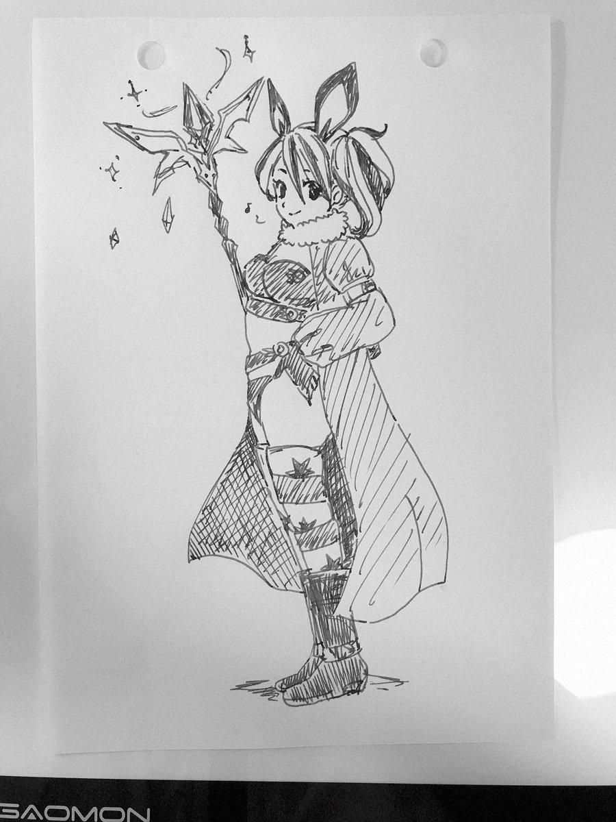 NocoTsukii's tweet photo. こんな感じの描こうとしてラフ��いて放置して早数ヶ月…すっかり存在忘れてた🙄 https://t.co/FQgBZ6dk0B