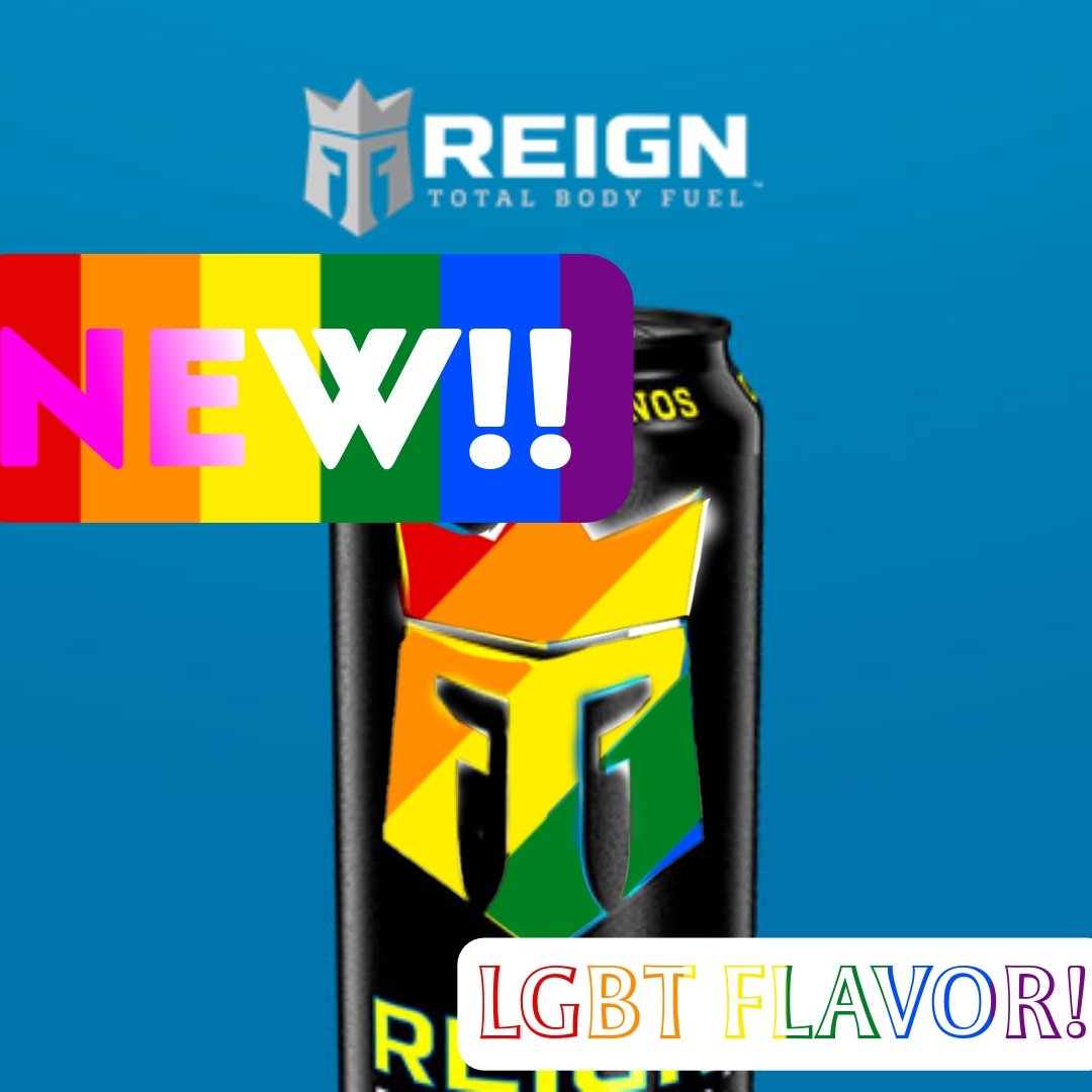 reignenegy's tweet photo. @CarrickOfTheOrd @scribblesscript Happy #PrideMonth from Reign Energy®! ❤️🧡💛💚💙💜 Try the new #LGBT sugar-free flavor now!!!🏳️‍🌈🙌 https://t.co/dsKtgDhkPz