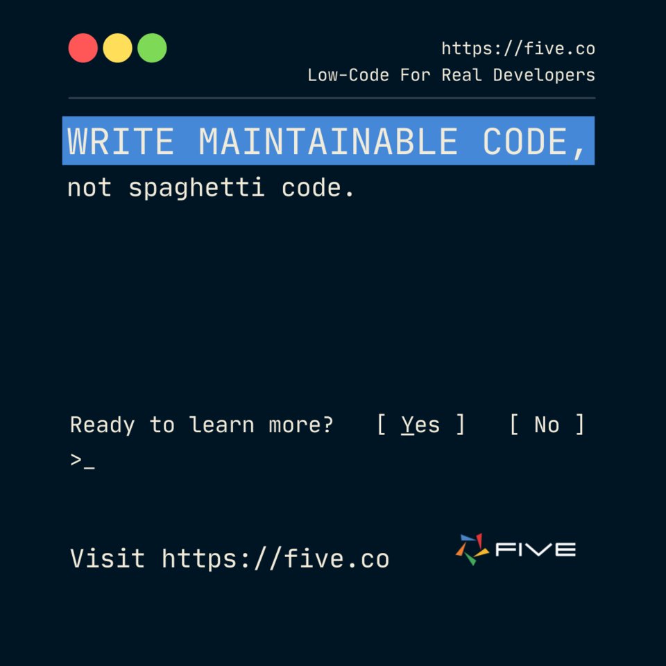 FiveDotCo's tweet photo. It’s okay to struggle with spaghetti when eating. It’s not okay to struggle with spaghetti code.

Find out more on https://t.co/tWEJjo7udB

#SpaghettiAreFoodNotCode #FiveNextGen #LowCode #SoftwareEngineering #AppDevelopment https://t.co/QlvQjyN6mw