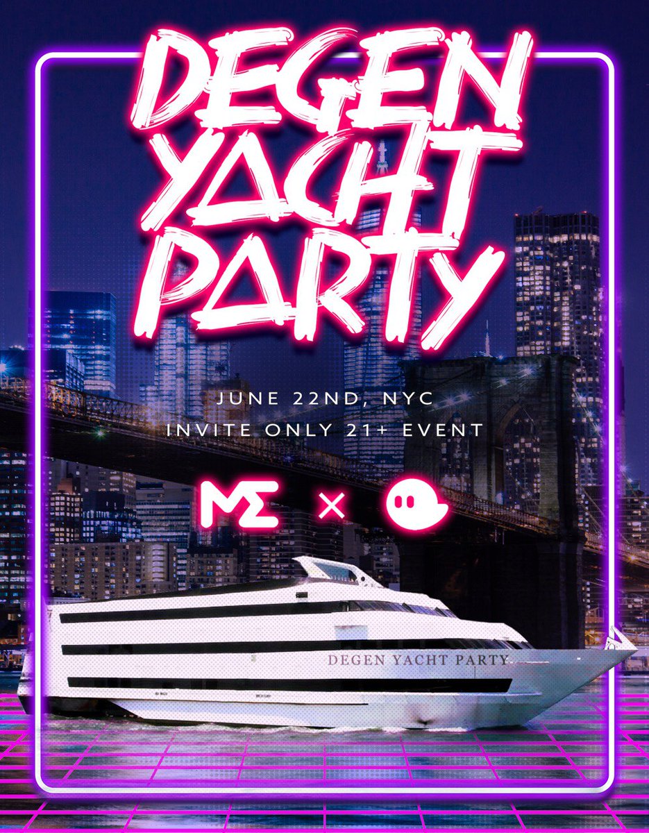 Presenting Degen Yacht Party, co-hosted with <a href="/phantom/">Phantom</a>!

This invite-only party will be attended by top industry leaders, project creators, traders &amp; more! 
Stay tuned for more info as we announce our project partners for this event!