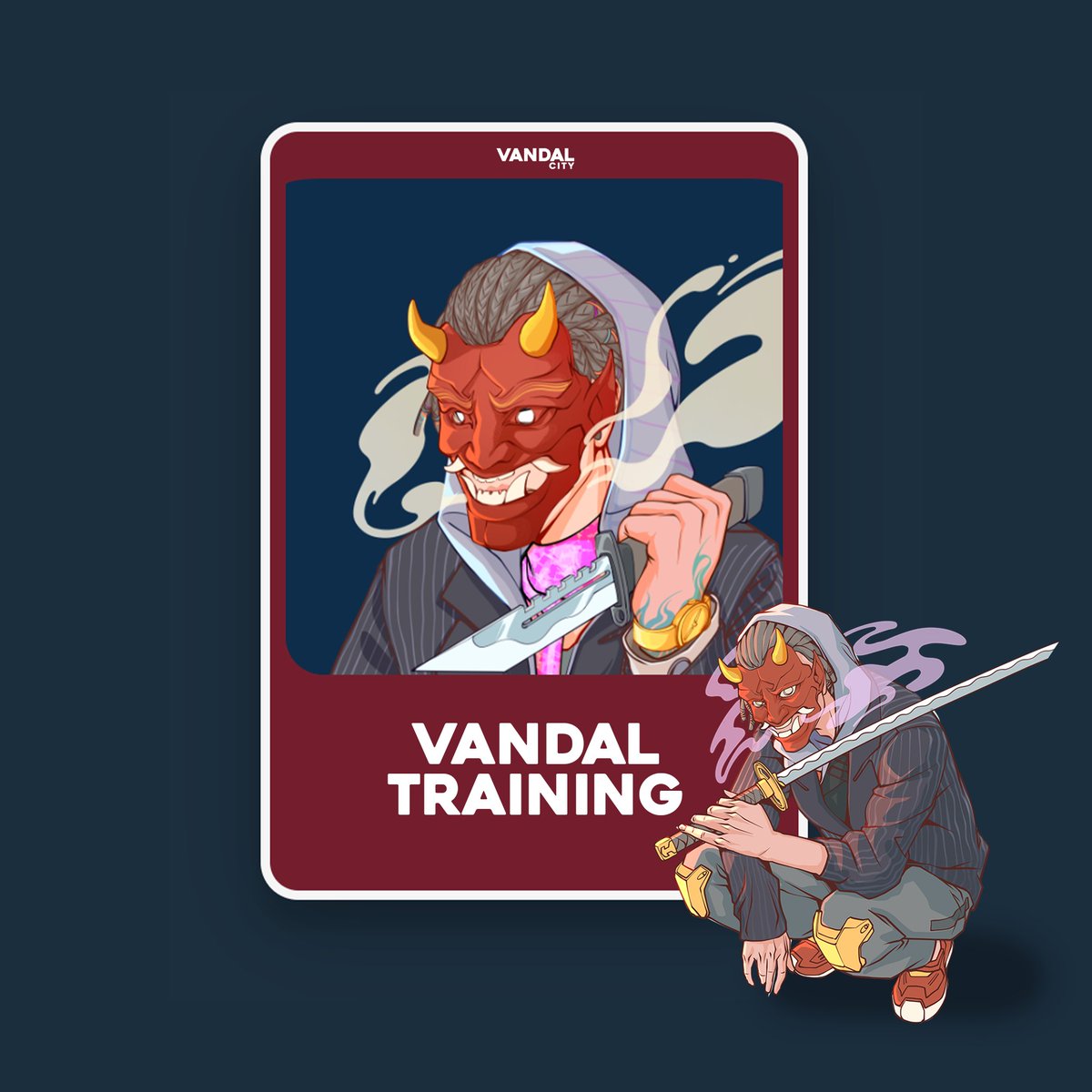 VandalCityCorp's tweet photo. Vandal Training (Staking) is now LIVE🥊

Vandals earn a base 12 $VAULT a day 🪙
There is no staking lock period. 

Earning tokens from training will be your key to unlock the rest of Vandal City.

Train here: https://t.co/w237FsWqz3

#VandalRecruit https://t.co/gpJEHHphYV