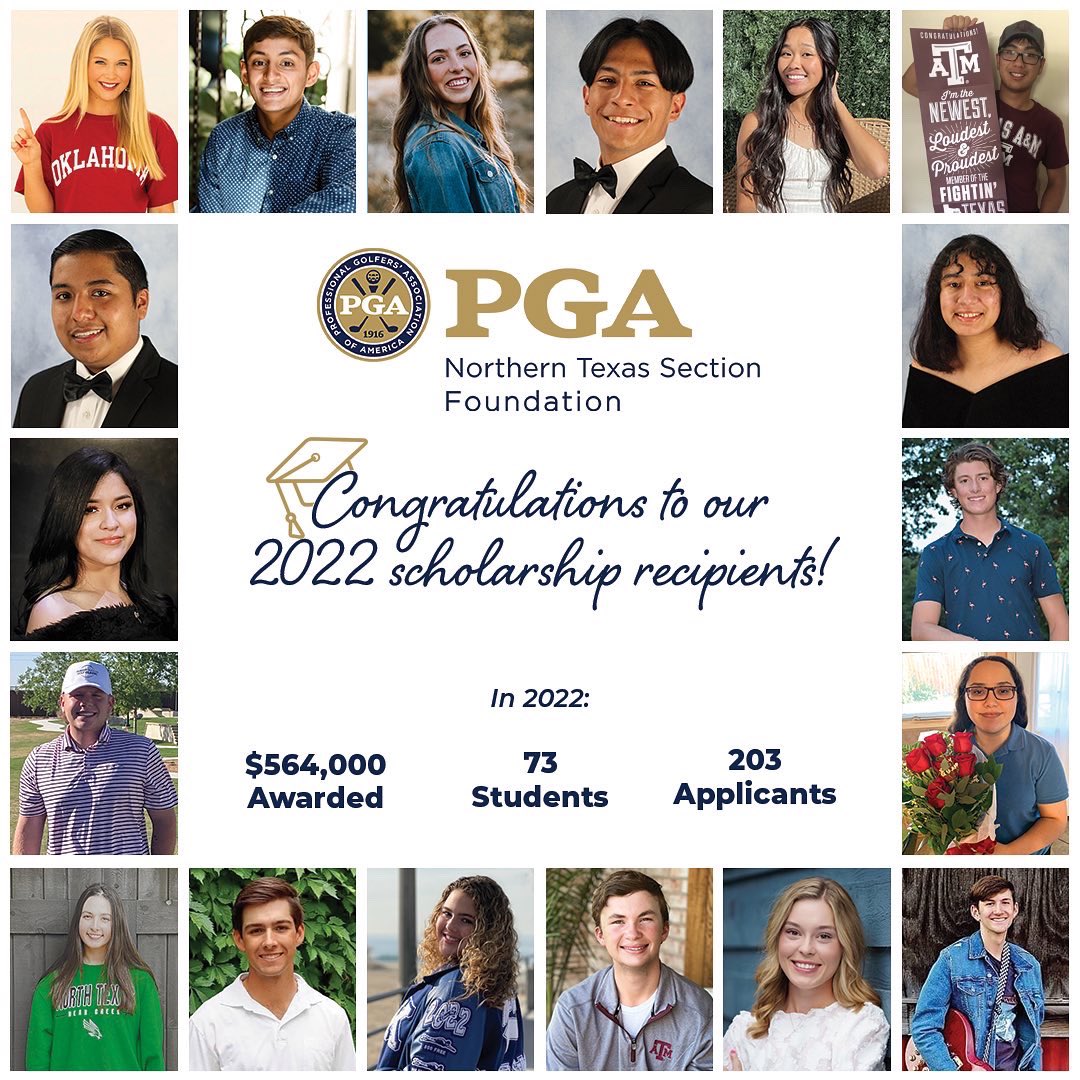 NTXPGA's tweet photo. 💲5️⃣6️⃣4️⃣,0️⃣0️⃣0️⃣‼️

73 deserving graduating seniors have been awarded a record breaking amount of scholarships in 2022!

Thank you to all of our partners who support the NTPGA Foundation and the students!

#ntpga #WHOSNEXT #scholarships https://t.co/QhMtAPIbsw