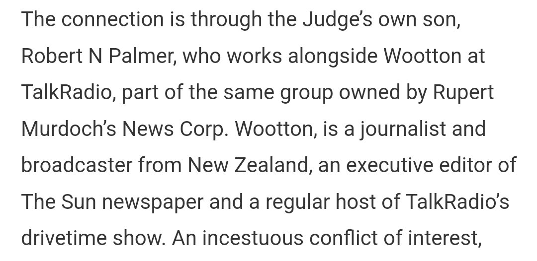 Thatumbrellaguy's tweet image. When discussing Johnny Depp and UK 2020, remember the various conflicts of interests stemming from the judge in that case. 

A huge one was his son working with Dan Wootton, defendant in the trial.  

And that's only the beginning.