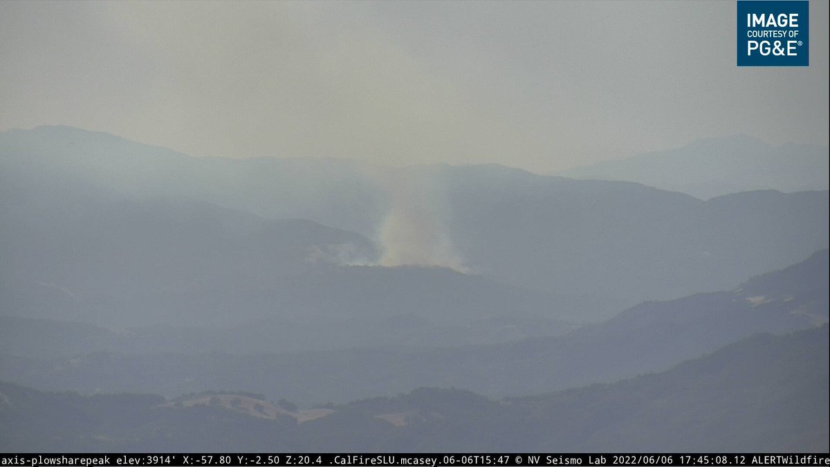 CAFireScanner's tweet image. #LopezFire (Hi Mountain, SLO Co) - AA advising fire is now 30 acres, still potential for 100 acres, dealing w/ multiple spot fires still.