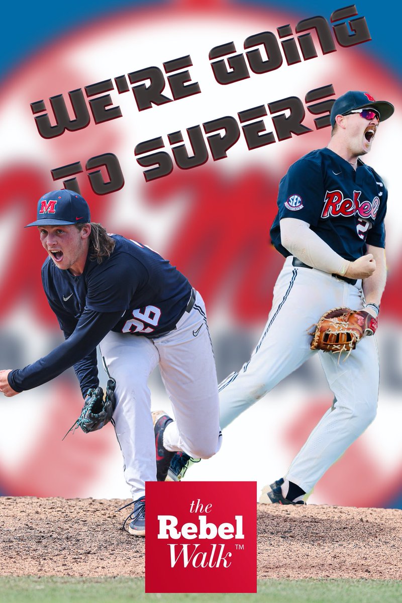 TheRebelWalk's tweet photo. Ole Miss defeats Arizona, 22-6, to win the Coral Gables Regional!!
Rebs advance to Super Regional in Hattiesburg to face USM.
So proud of this team!! β€οΈπ
#HottyToddy https://t.co/JPrNqXwWXd