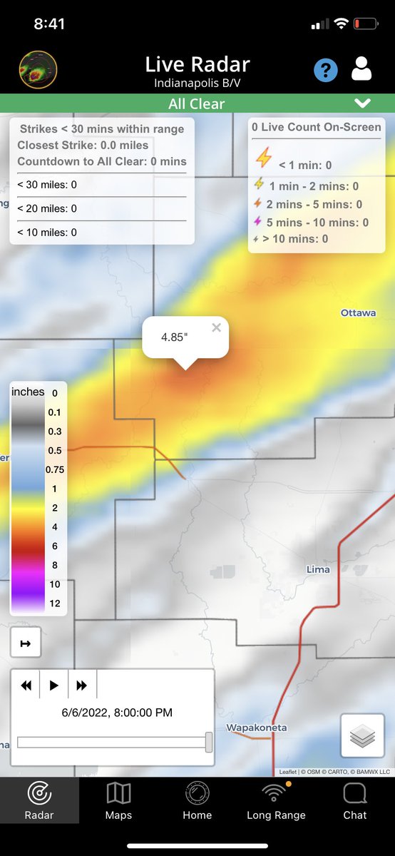 VBryan_wx's tweet image. A classic case of “narrow” flash flooding in NW OH. Less than 10 miles has been the difference between nearly 5” of rain and less than a few tenths.

Good reminder that model data will never be able to pick this type of set up out for your exact location 

#OHwx #plant22 #grow22