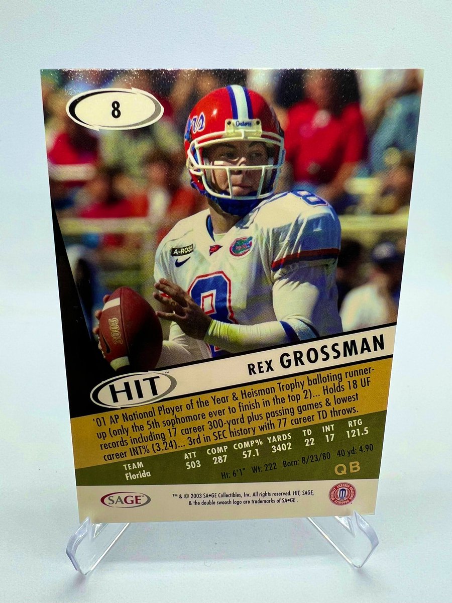 574junk's tweet image. 💸 Twitter Only Giveaway! 💸

Rex Grossman ON CARD Auto
(Florida Gators &amp;amp; Chicago Bears)

To Enter:
Follow This Account
Favorite &amp;amp; Retweet this post!

Winner drawn &amp;amp; announced Thursday 8 PM EST!

#Giveaway #tradingcards @mdransom1 @cardboardechoes @sports_sell @jimshobbyhunt #nfl