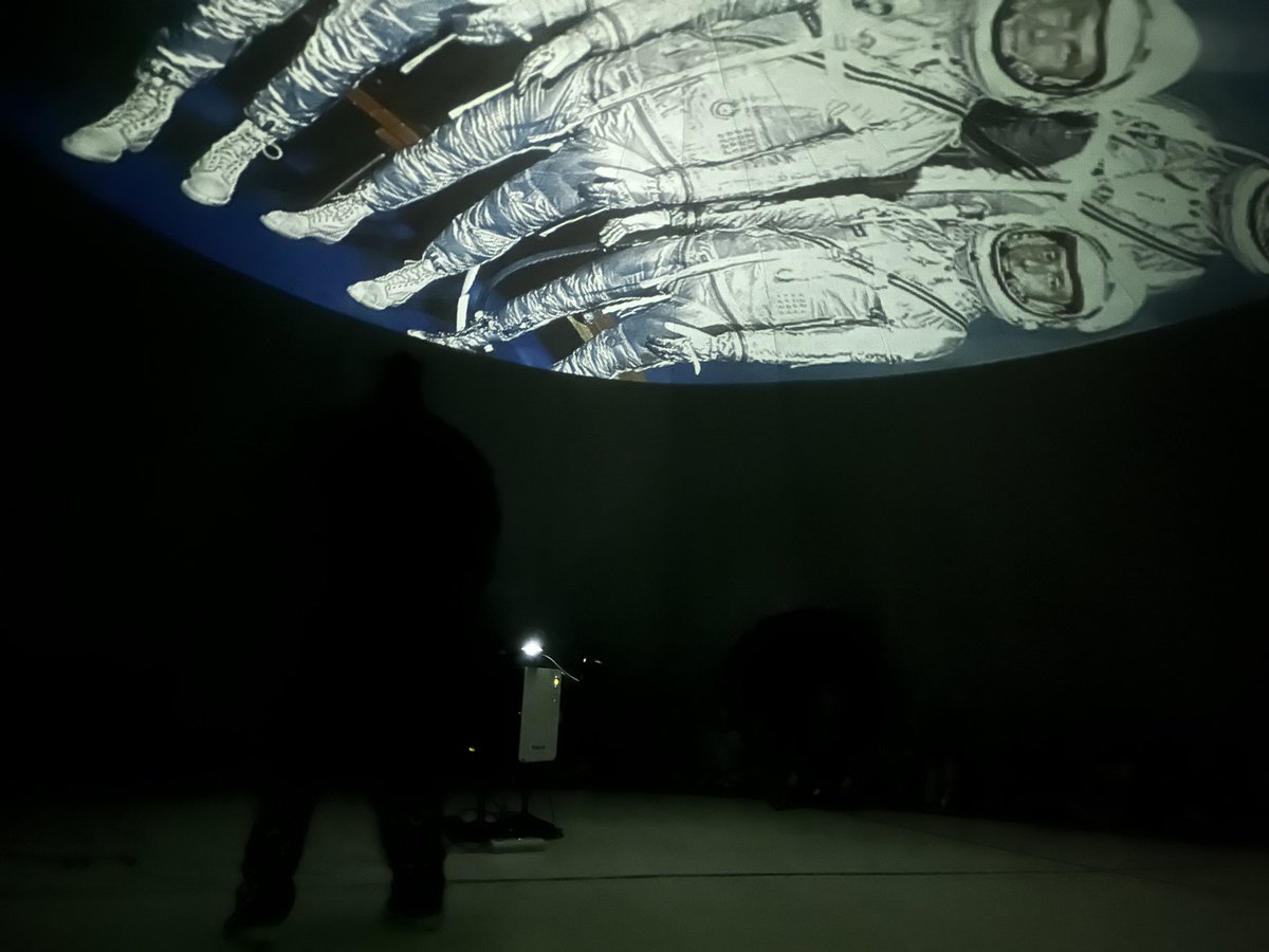 Mrs_Francis7's tweet photo. #ClayvilleSchoolRI kicked off Reading Week with an exciting journey through the universe! The Skydome Planetarium left us all in awe! 🪐 📚💙🐾 #MobileEd https://t.co/12x6cKbJsv