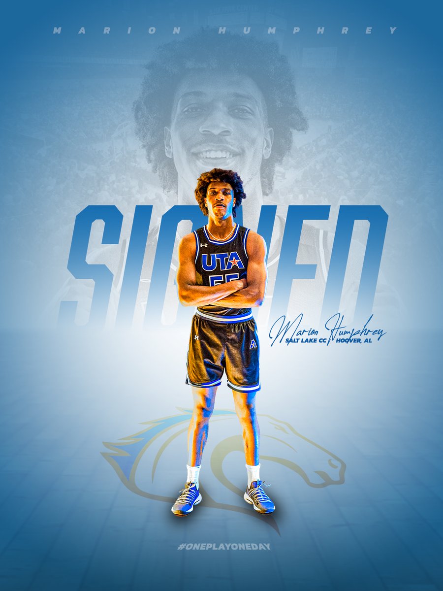 🚨 Another 𝘽𝙄𝙂 Signing 🚨

Welcome, <a href="/MarionHump1/">Mr.Showtime</a>!

▫️  5.9 PPG, 2.8 RPG, 2.2 APG in two seasons (45 games) with WCC member San Diego.

▫️ 8.5 PPG, 3.4 RPG, 1.8 APG last year at Salt Lake CC.

▫️ Brother of Baltimore Ravens corner Marlon Humphrey.

#OnePlayOneDay // #MavUp