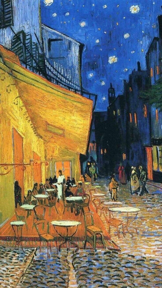 Café Terraza por la noche - Vincent van gogh (1888).