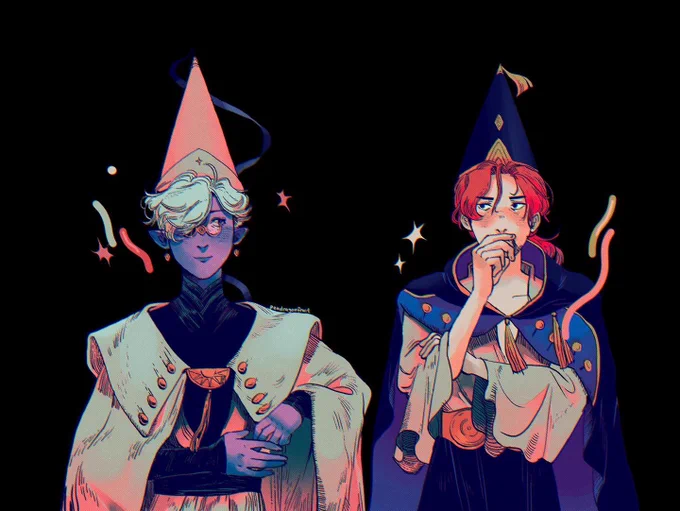 wizards in two different worlds #criticalrolefanart #shadowgast #witchhatatelier #Δ帽子 