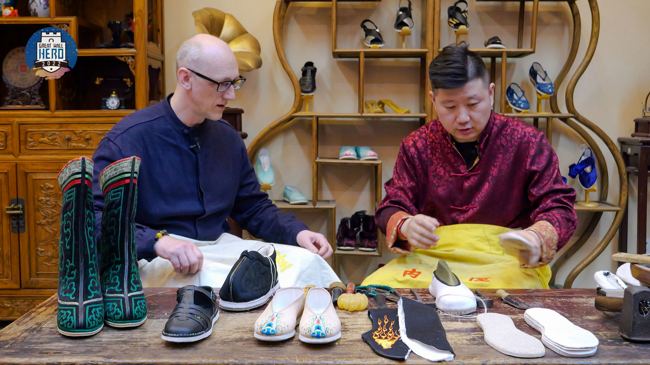 Visit Beijing on X GreatWallHero2022 AJ Donnelly visited one of Beijing s most famous stores and time honored brands. Neiliansheng has been making traditional multi layer cloth shoes for generations. ...