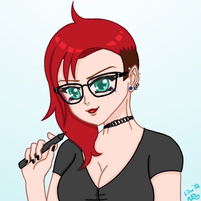Mad_Dog_Draws's tweet photo. #NewProfilePic … again… I brought back my purple eyeliner! https://t.co/qSC2X270cQ