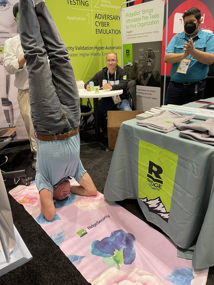Security people are yogi too! Come to see us at booth #4218.