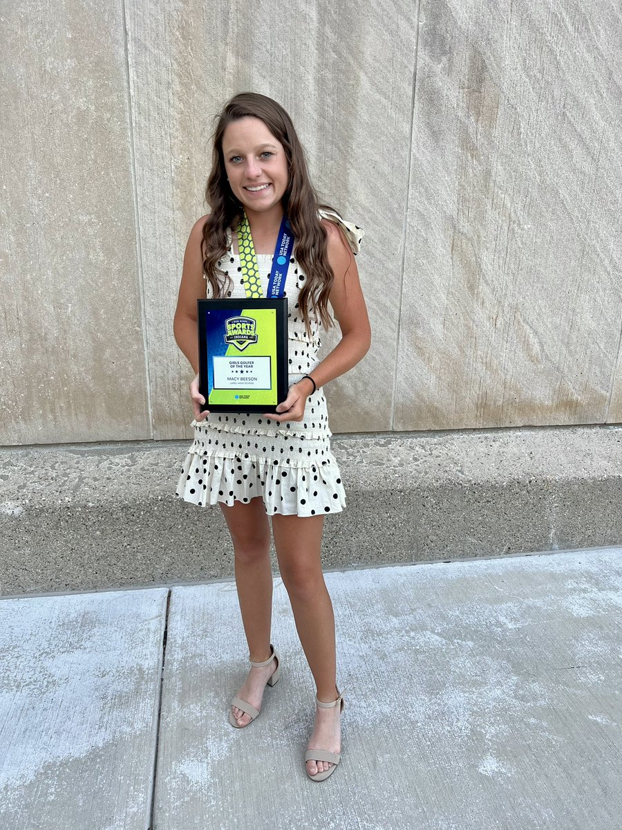 BeesonMacy's tweet photo. Thanks @hssportsawards for a great night! Congrats to all the Nominees &amp; Winners! Thankful for the opportunity to play the game I love in a great state.⛳️ https://t.co/FGYncVcUXX