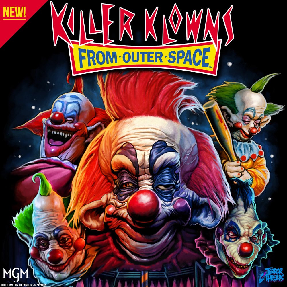 Join the circus! Our officially licensed, Killer Klowns From Outer Space collection comes your way this Wednesday, June 8th. Preorder starts at 2pm CST &amp; as always, this is the only time to guarantee your purchase so be sure to set those reminders fiends or chance missing out!