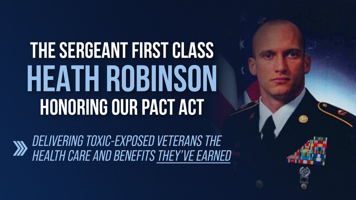 TOMORROW: Chairman <a href="/SenatorTester/">Archive: Senator Jon Tester</a> and RM <a href="/JerryMoran/">Senator Jerry Moran</a> will hold a bipartisan press conference at 9:00am ET with their Senate colleagues, VSOs, and veterans advocates to underscore the urgent need to pass the SFC Heath Robinson Honoring Our PACT Act.
