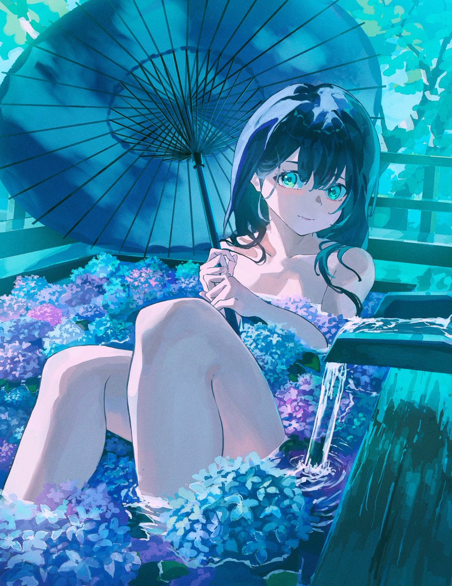 「紫陽花#イラスト #digitalart #Procreate 」|Hayateluc《颯》のイラスト