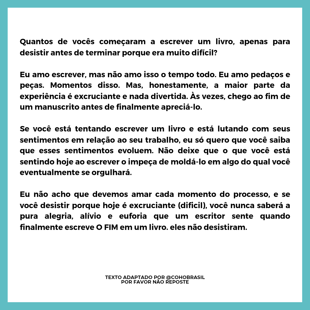 CoHoBrasil's tweet photo. 06.06.22 - Post da Colleen no facebook intitulado "Para você". https://t.co/3RLoxNf63P