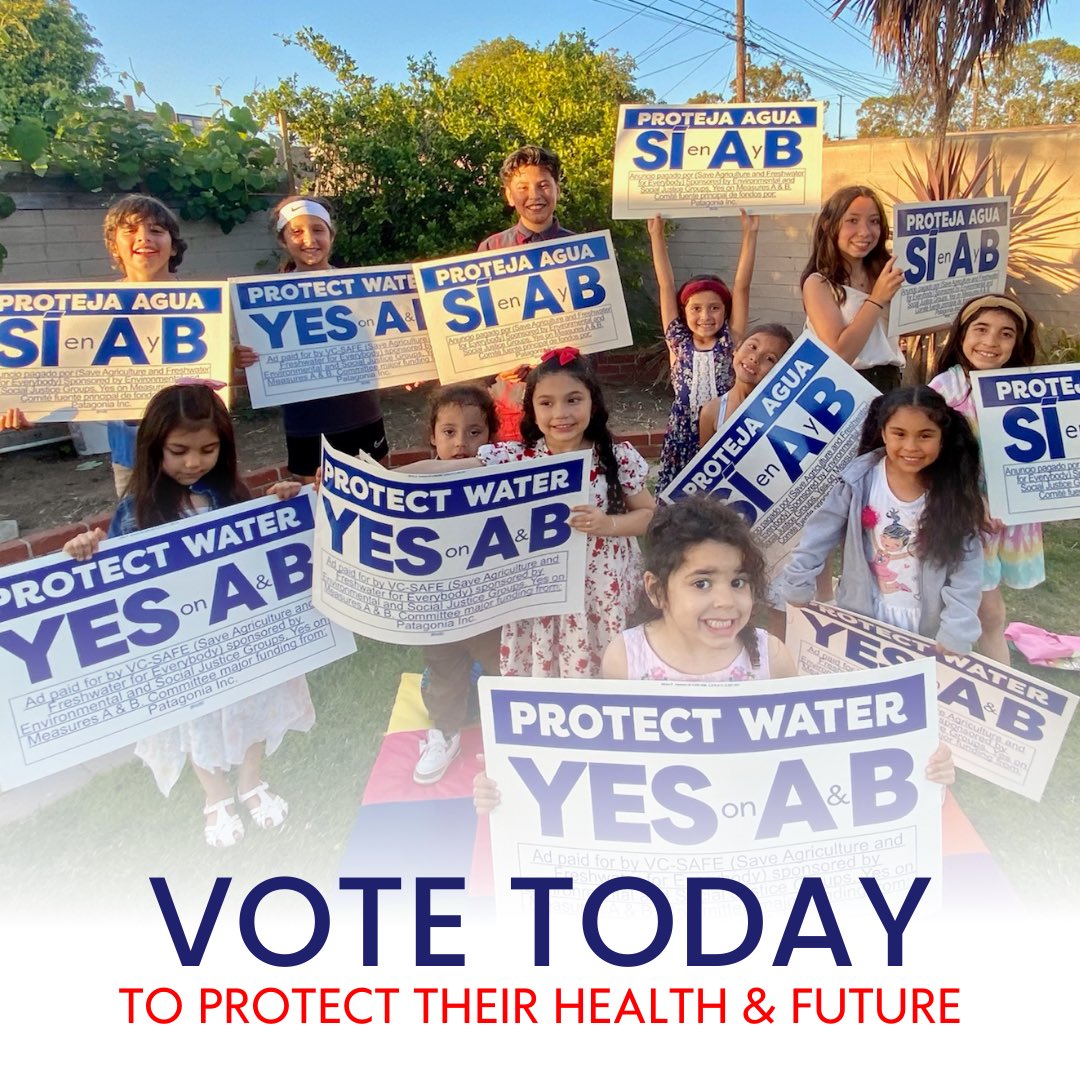 Election day is TOMORROW! Be sure to turn in your ballots to dropboxes or make a plan to vote in-person tomorrow at various locations across Ventura County! A vote YES on Measures A & B is a vote to protect the health, wellbeing, and futures of the next generation!  #yesonaandb