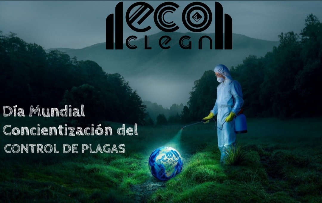 ECOCLEAN21's tweet photo. 📆Desde 2017 por iniciativa de la Asociación China de Control de Plagas con el apoyo de la  OMS entre otras organizaciones internacionales se celebra el Día Mundial de Concientización sobre la importancia del Control de Plagas.#DiaMundialDelMedioAmbiente https://t.co/1cRnJEXdRR