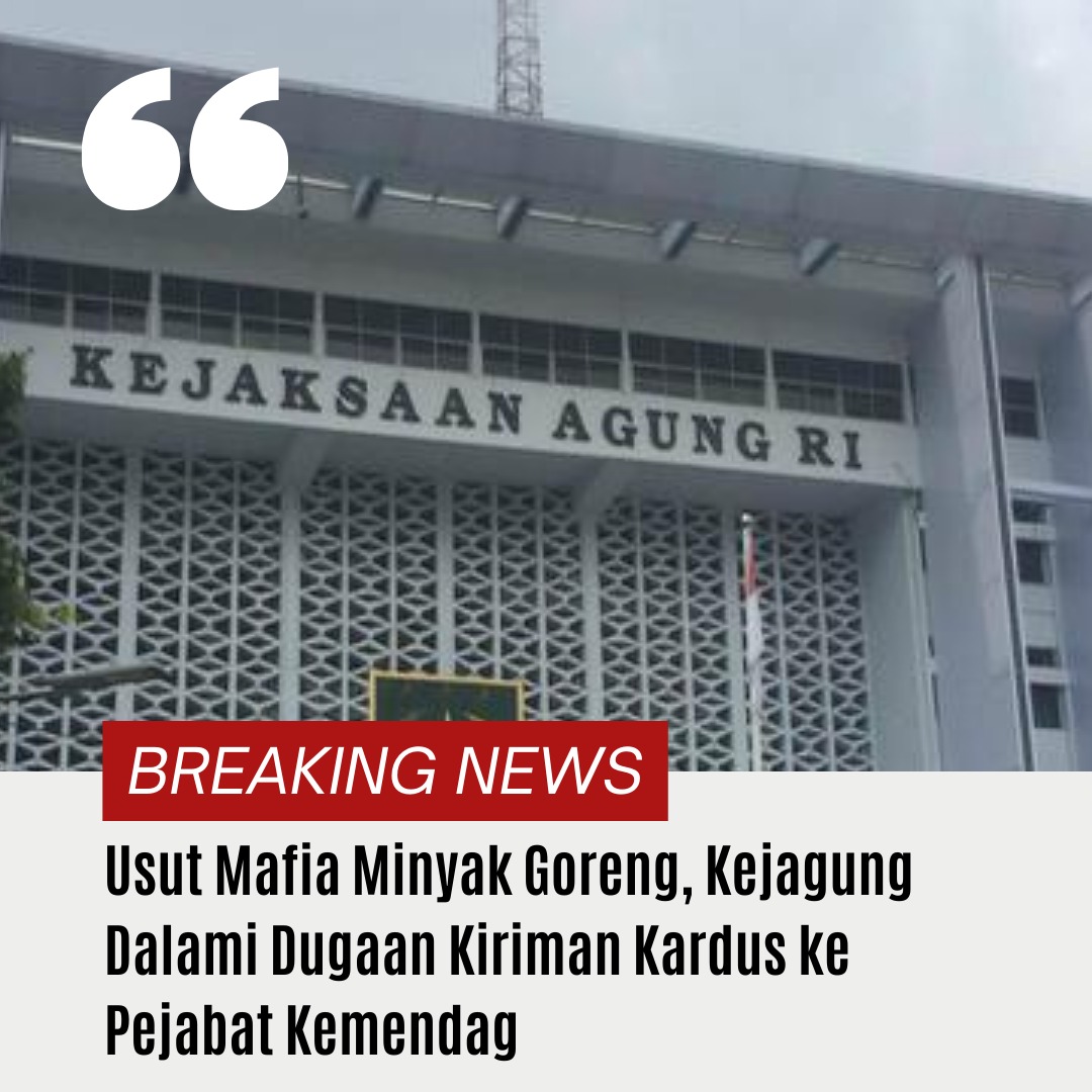 Lengo24252317's tweet photo. Usut mafia minyak goreng, kejagung dalami dugaan kiriman kardus ke pejabat kemendag.
#HukumBerkeadilan
#ProJustisia
#TegakkanHukum
#MinyakGoreng https://t.co/GlModSd1qo