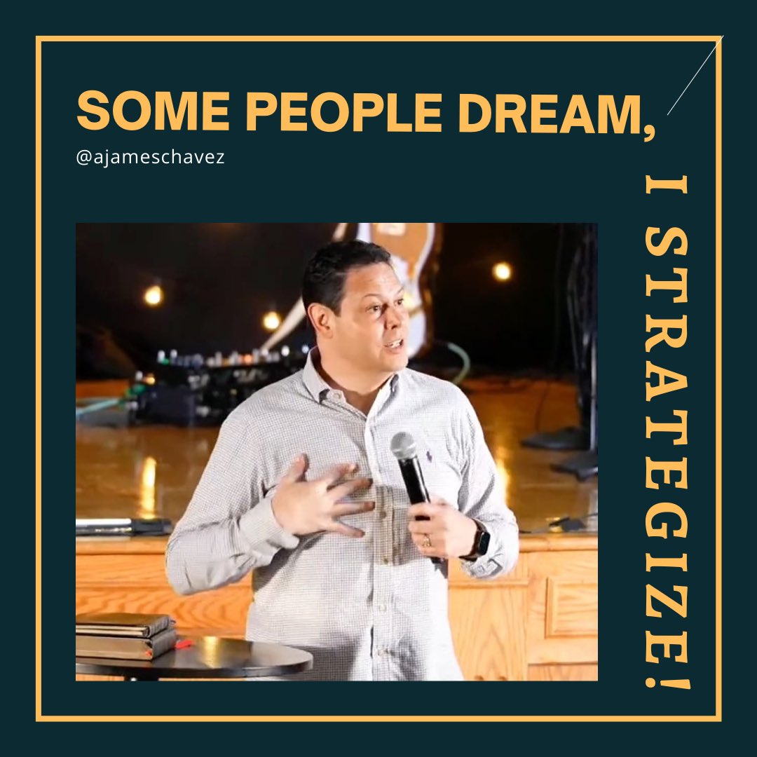 AJamesChavez's tweet photo. Some people DREAM, but never see it come to pass. 

I plan, prepare, and STRATEGIZE to see the DREAM come alive! 

Without a plan the dream is wasted. I’d love to help you strategize. DM me or visit:
https://t.co/svLF8CwEjL to schedule a conversation. #strategize https://t.co/BEFxa0NWlT