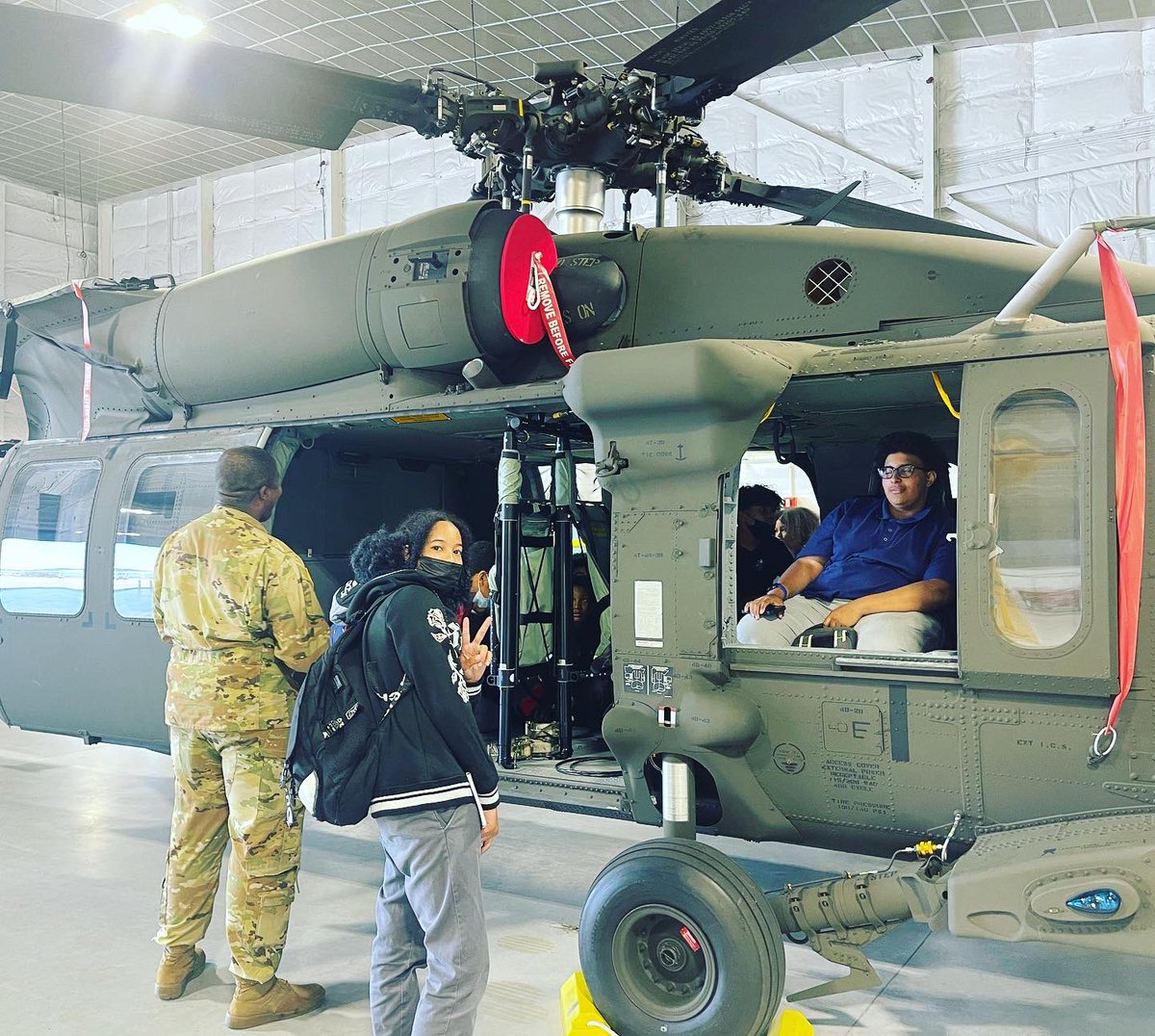 A special thank you to the @42ndinfantrydivision at @macarthurairport , for hosting some of our aviation students today! It was great to get some of our #MS80Hawks inside some #UH60 #BlackHawkHelicopters #USArmy #NationalGuard <a href="/usarmy/">U.S. Army</a> #SoarToExcellence