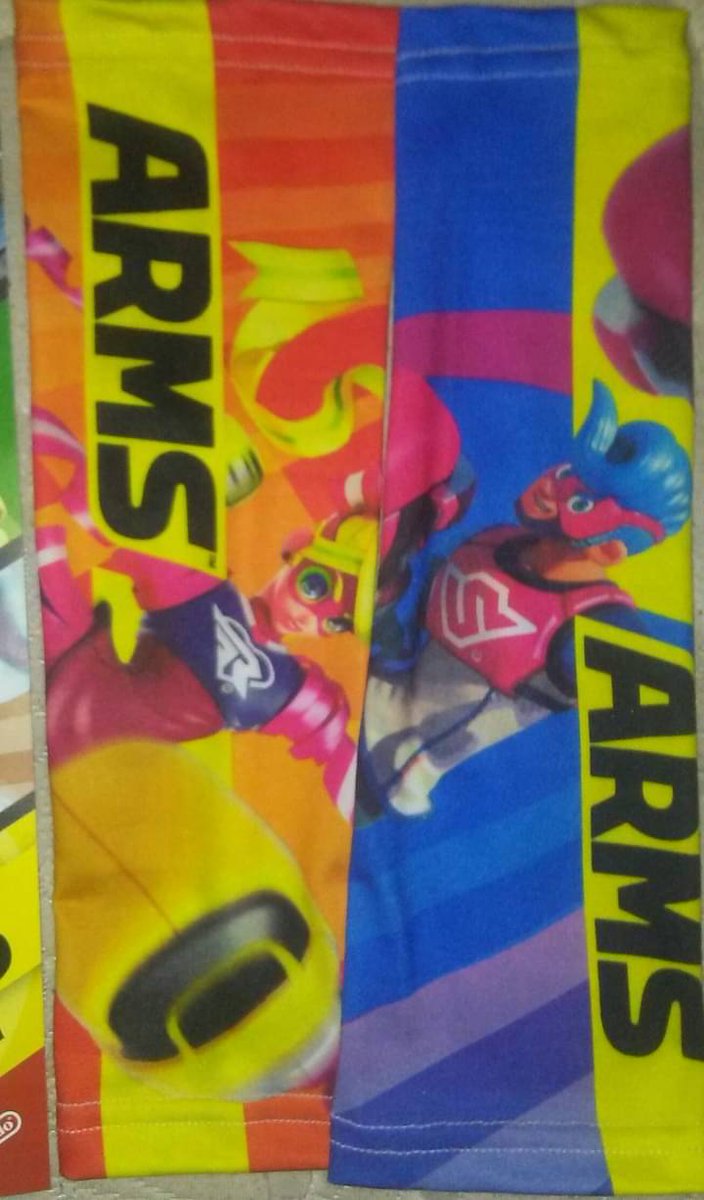 GoldDreams's tweet photo. #ARMS #ARM5 memory time. The day I went to the first official #Nintendo play test event at GameStop. And got the free swag of ARMS sleeves and a poster. #NintendoSwitch #SupportARMS #ARMSNice https://t.co/bHyHj597dO