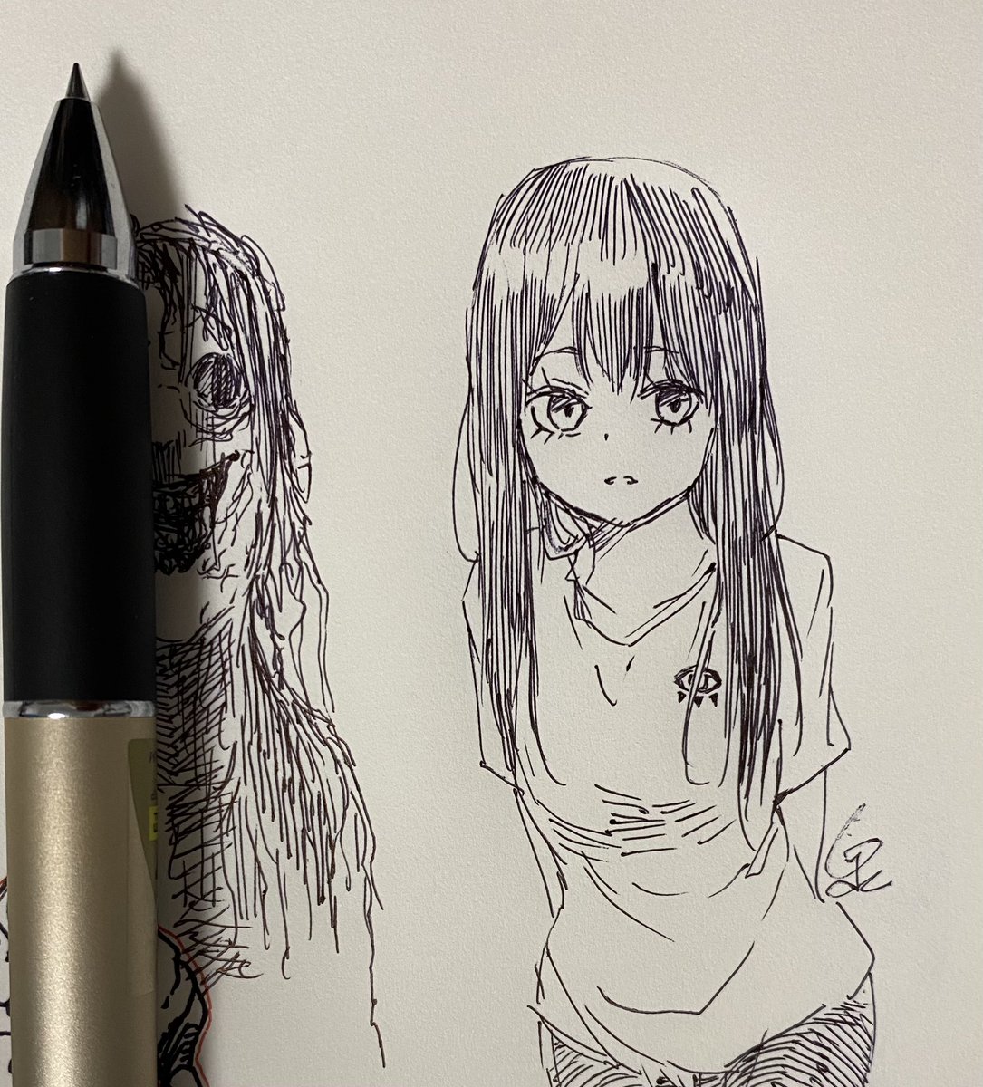 ボールペンで描くの好き🖊 