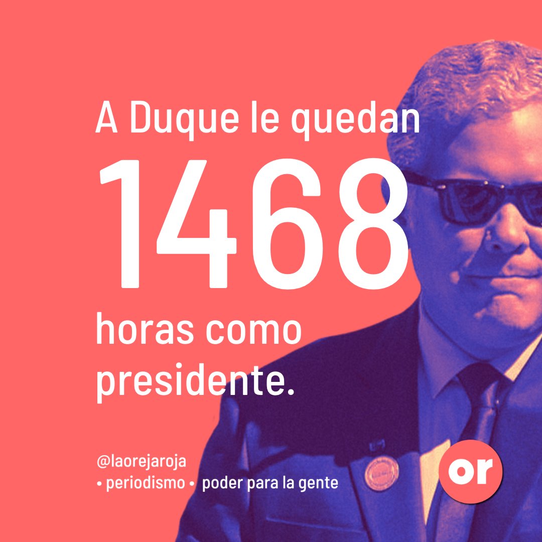 Iván Duque tiene las horas contadas en la Casa de Nariño. #laorejaroja